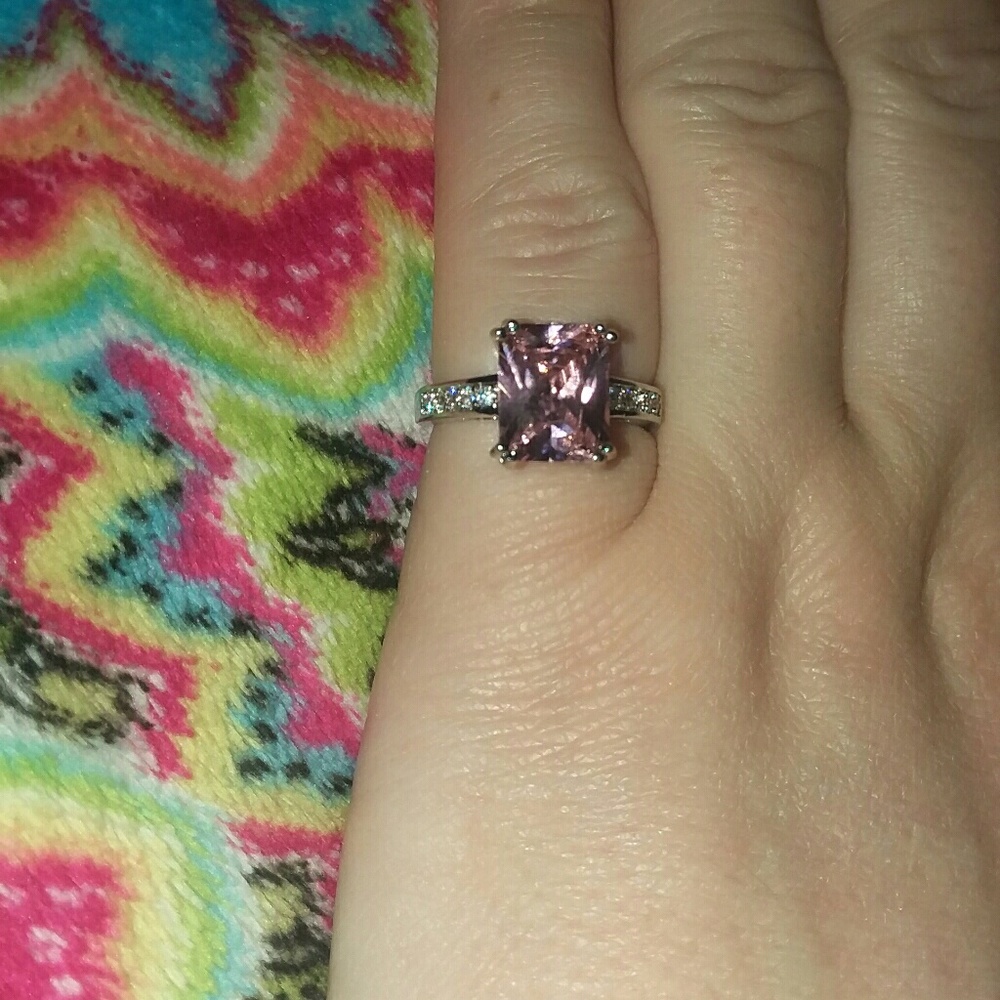 Pink Topaz Ring
